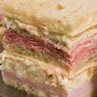 Cold Turkey, Roast Beef, Baked Ham & Swiss Sloppy Joe